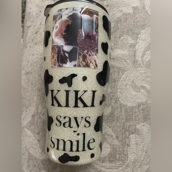 Other - Cow print 30oz tumbler